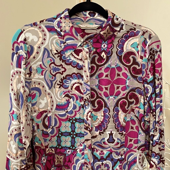 SOFT SURROUNDINGS XSP Beautiful jewel tone,shimmery copper colors throughout.EUC - Picture 3 of 9